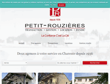 Tablet Screenshot of petit-rouzieres.fr